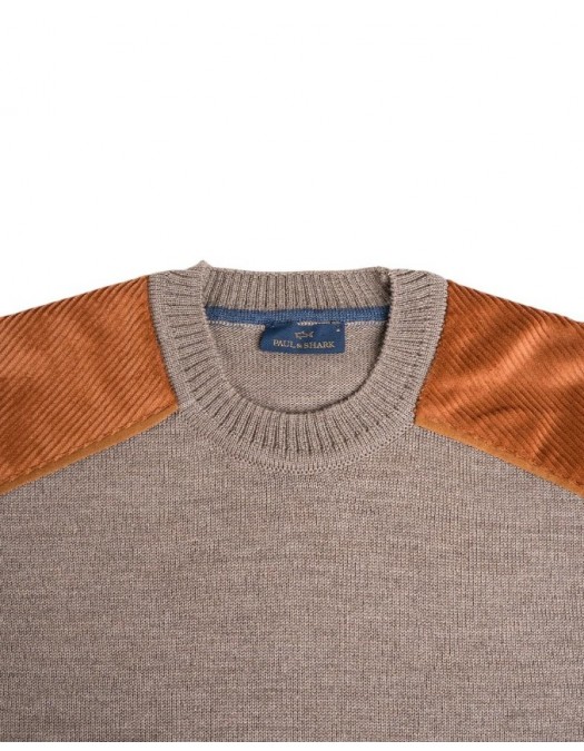 Pulover Paul & Shark roundneck Maro - 15311038661