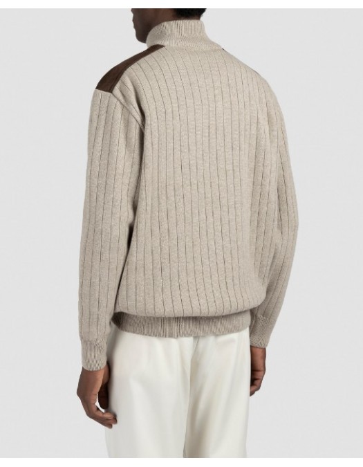 Pulover Paul & Shark ,wool cashmere half zip - 15311113119