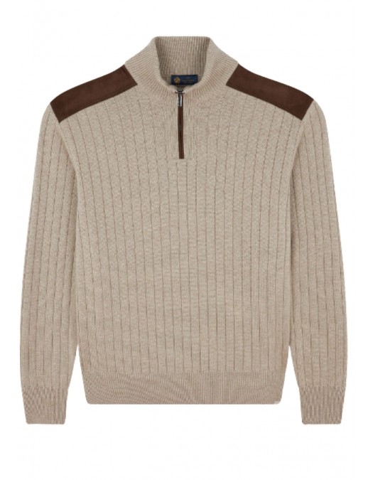 Pulover Paul & Shark ,wool cashmere half zip - 15311113119