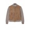 Jacheta PAUL&SHARK , Hybrid zip-up caridgan in suede, wool and cashmere