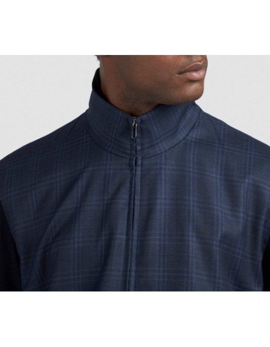 JACHETA Paul & Shark,Merino Extrafine wool hybrid zip-up Sweater - 15311245050