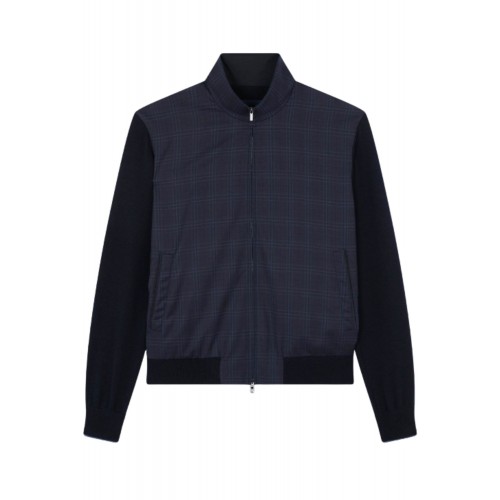 JACHETA Paul & Shark,Merino Extrafine wool hybrid zip-up Sweater JACHETA Paul & Shark,Merino Extrafine wool hybrid zip-up Sweater