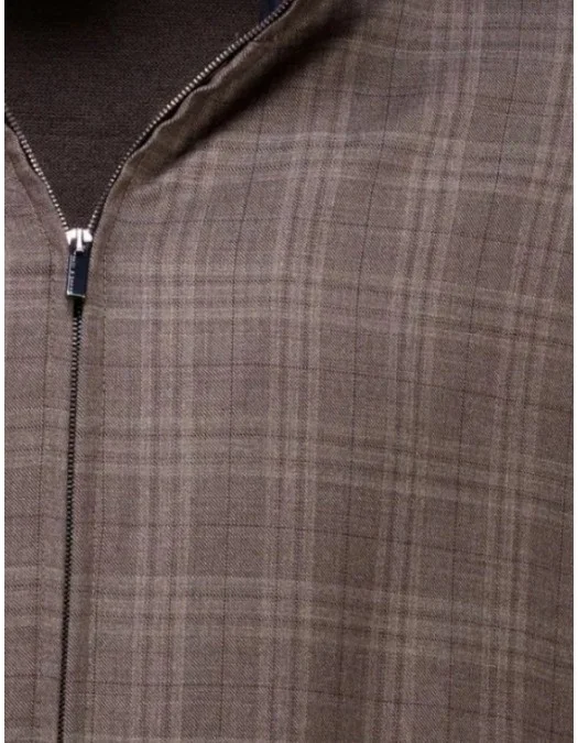 Jacheta Paul & Shark , vest brown checked wide fit - 15311245365