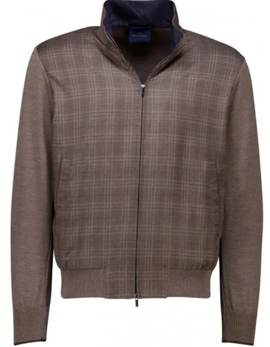 Jacheta Paul & Shark , vest brown checked wide fit - 15311245365