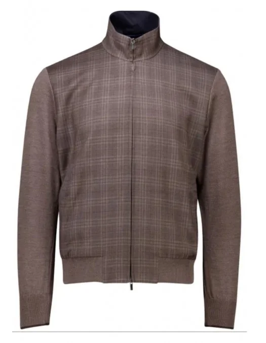 Jacheta Paul & Shark , vest brown checked wide fit - 15311245365