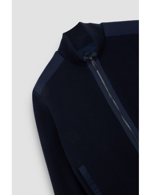 Jacheta PAUL&SHARK, Zip-up cardigan in Soft Cool Touch wool with Typhoon® Re-4x4 Stretch details - 15311247050 Jacheta PAUL&SHARK, Zip-up cardigan in Soft Cool Touch wool with Typhoon® Re-4x4 Stretch details - 15311247050