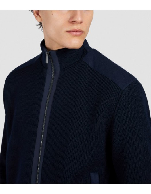 Jacheta PAUL&SHARK, Zip-up cardigan in Soft Cool Touch wool with Typhoon® Re-4x4 Stretch details - 15311247050 Jacheta PAUL&SHARK, Zip-up cardigan in Soft Cool Touch wool with Typhoon® Re-4x4 Stretch details - 15311247050