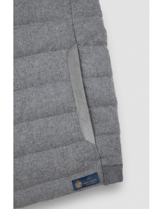 Vesta Paul & Shark,Padded gilet in wool and cashmere - 15312380067