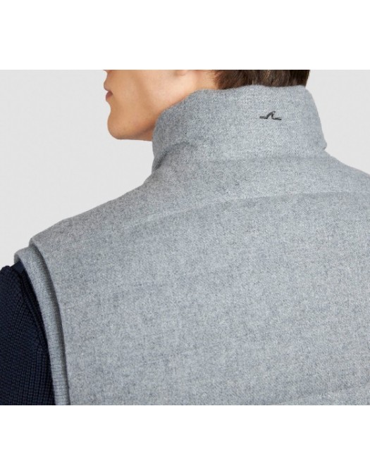 Vesta Paul & Shark,Padded gilet in wool and cashmere - 15312380067