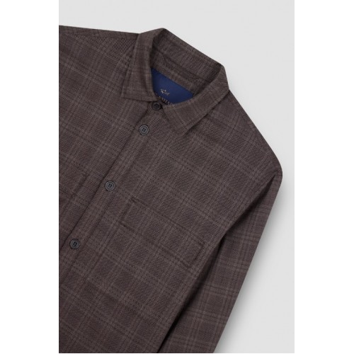 Camasa Paul & Shark,Wool overshirt with checkered pattern Camasa Paul & Shark,Wool overshirt with checkered pattern