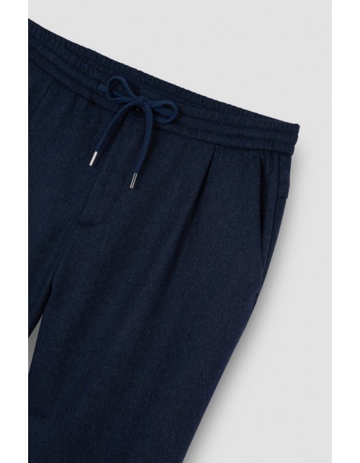 Pantaloni Paul & Shark,Wool blend trousers with pleats - 15314077013