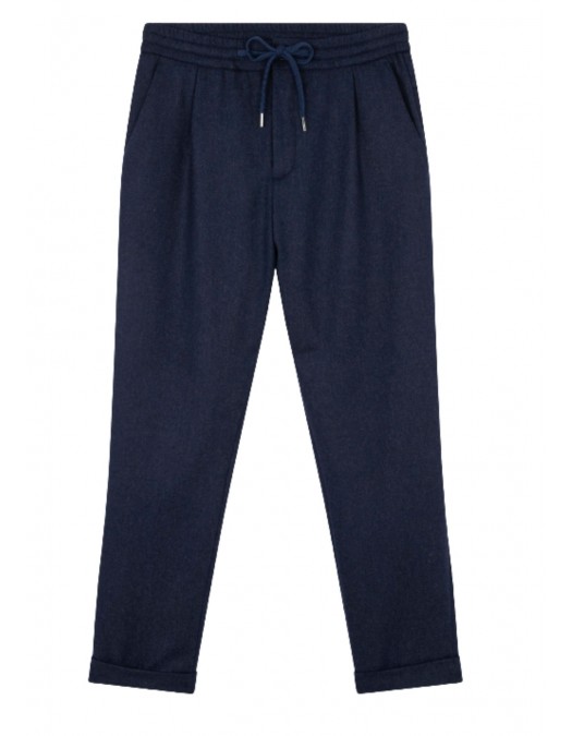Pantaloni Paul & Shark,Wool blend trousers with pleats - 15314077013