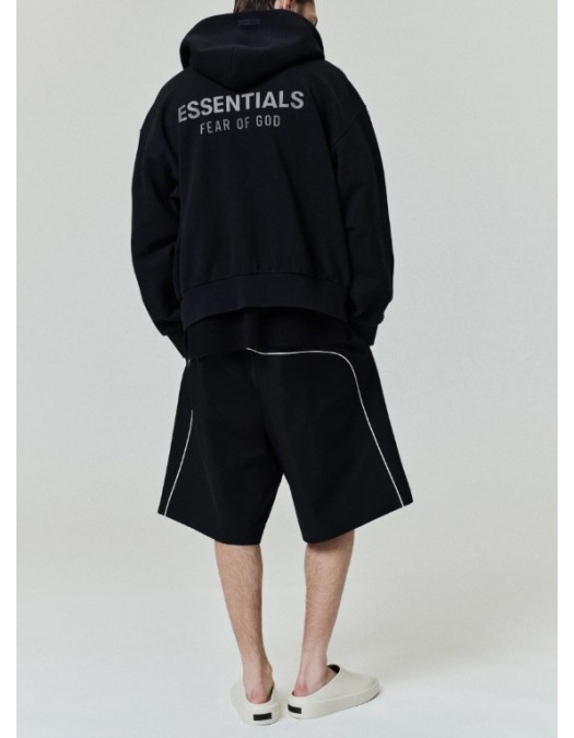 Pantaloni FEAR OF GOD, Relaxed Fleece Sweatshort With Piping - 186SP254426FABBEYSTONE