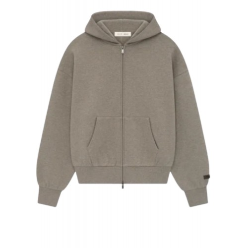 Hanorac FEAR OF GOD, Essenstials, Classic Fit Fleece Zip Up, Beige Hanorac FEAR OF GOD, Essenstials, Classic Fit Fleece Zip Up, Beige