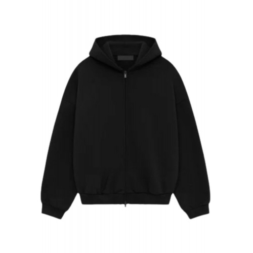 Hanorac FEAR OF GOD, Heavy Fleece Fullzip, Black Hanorac FEAR OF GOD, Heavy Fleece Fullzip, Black