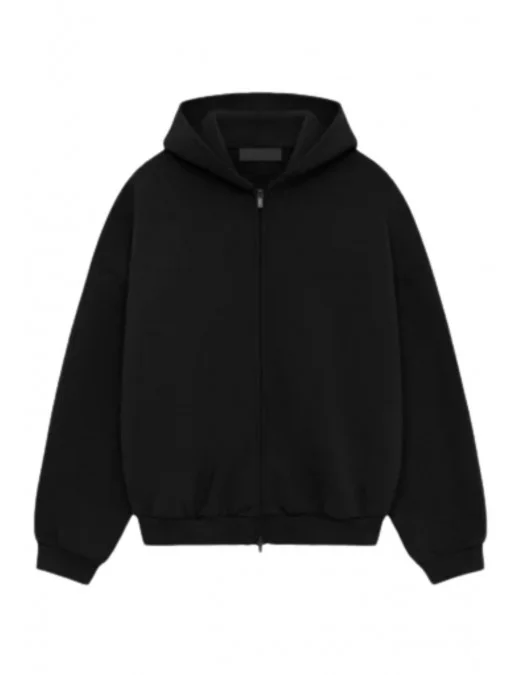 Hanorac FEAR OF GOD, Heavy Fleece Fullzip, Black - 192BT246240FBLACK