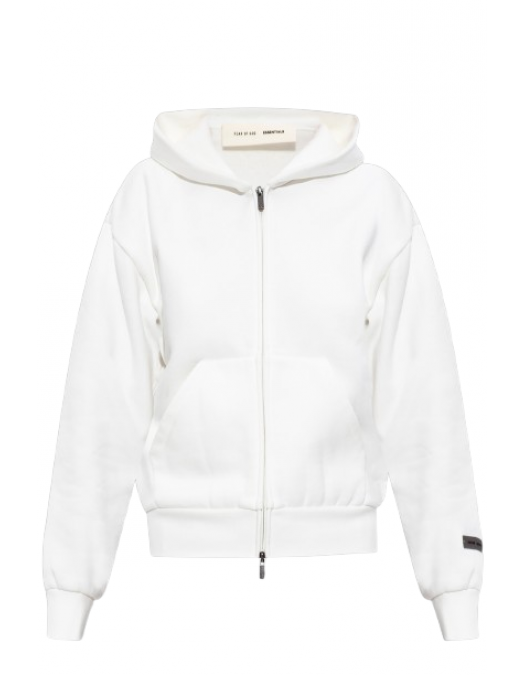 Hanorac FEAR OF GOD, Essentials WHITE Sweatshirt with logo - 192SP255094FWCLOUDWHITE Hanorac FEAR OF GOD, Essentials WHITE Sweatshirt with logo - 192SP255094FWCLOUDWHITE