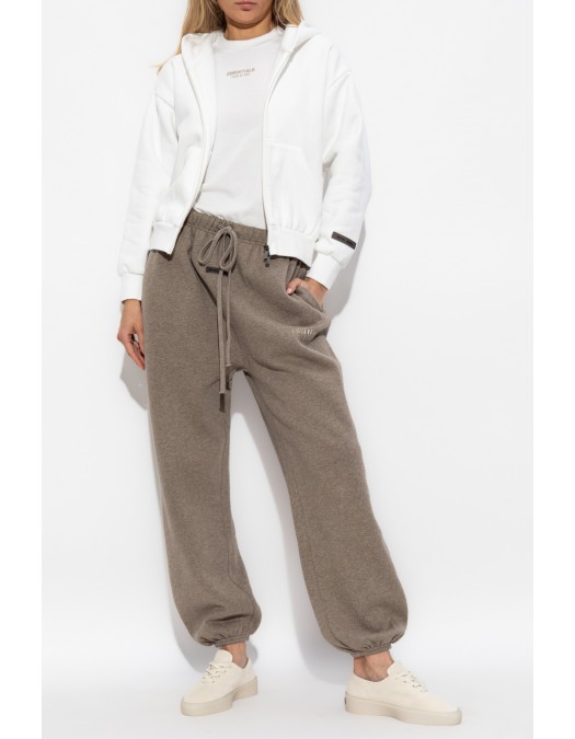 Hanorac FEAR OF GOD, Essentials WHITE Sweatshirt with logo - 192SP255094FWCLOUDWHITE Hanorac FEAR OF GOD, Essentials WHITE Sweatshirt with logo - 192SP255094FWCLOUDWHITE
