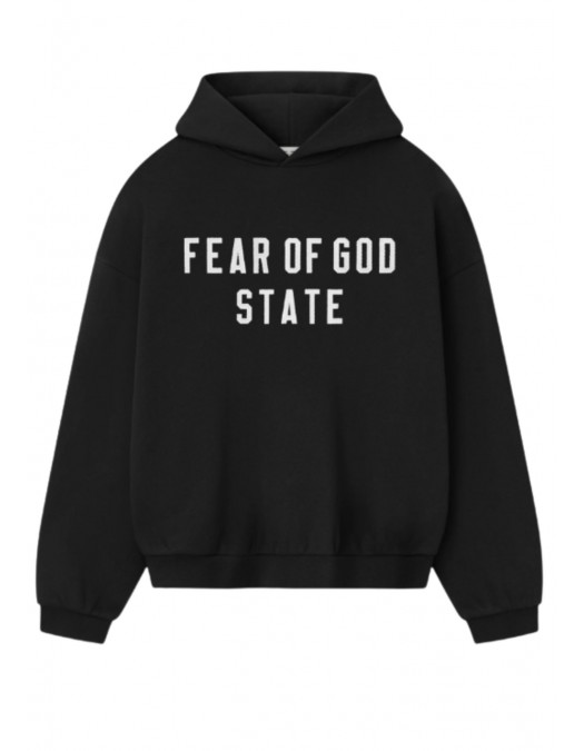 Hanorac FEAR OF GOD,90's Fleece Hoodie - 192SP256210FJETBLACK