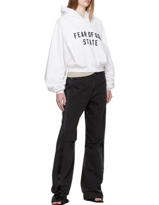 Hanorac FEAR OF GOD,ESSENTIALS Fleece Raglan - 192SP257824FWBRIGHTWHITE