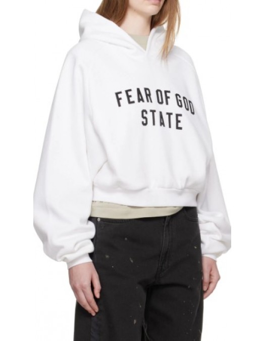 Hanorac FEAR OF GOD,ESSENTIALS Fleece Raglan - 192SP257824FWBRIGHTWHITE