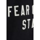 Bluza FEAR OF GOD, Essentials BLACK Sweatshirt with embroidered logo - 192SP257830FWJETBLACK