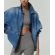 Jacheta FEAR OF GOD Denim Trucker Jacket - 202SP254270FCLASSICBLUE Jacheta FEAR OF GOD Denim Trucker Jacket - 202SP254270FCLASSICBLUE
