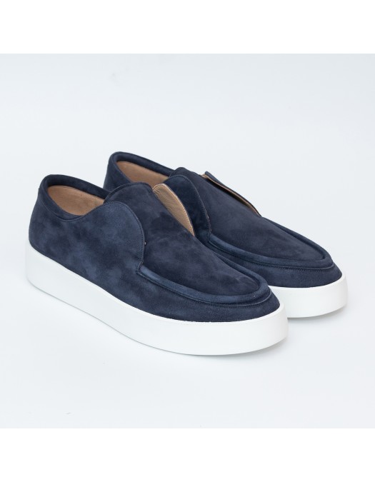 Laofers FRANCESCHETTI, Bleumarin,Leather - 225903226950501