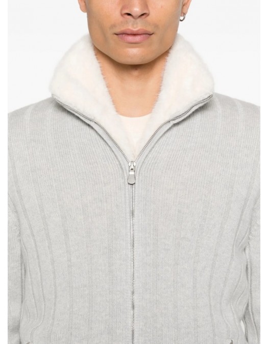 Jacheta GRAN SASSO, Jacket in cashmere and faux fur - 2314615567044 Jacheta GRAN SASSO, Jacket in cashmere and faux fur - 2314615567044