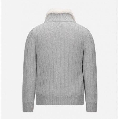 Jacheta GRAN SASSO, Jacket in cashmere and faux fur Jacheta GRAN SASSO, Jacket in cashmere and faux fur