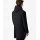 PALTON CORNELIANI, Black stretch technical fabric coat with detachable vest - 2615672612503020