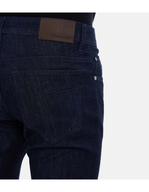 BLUGI CORNELIANI, Clasic Slim-fit Denim Pants, Bleumarin - 264JG22620135001