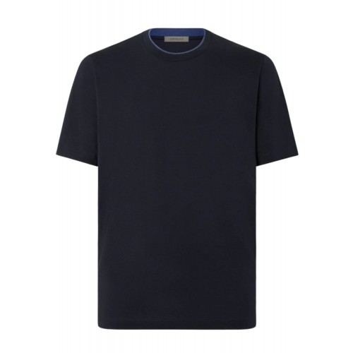 TRICOU CORNELIANI, Navy blue crew neck cotton TRICOU CORNELIANI, Navy blue crew neck cotton