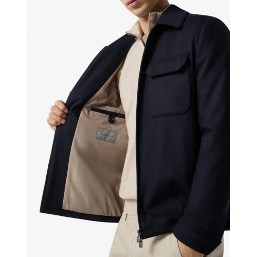 JACHETA CORNELIANI, Two way zipper, Negru JACHETA CORNELIANI, Two way zipper, Negru