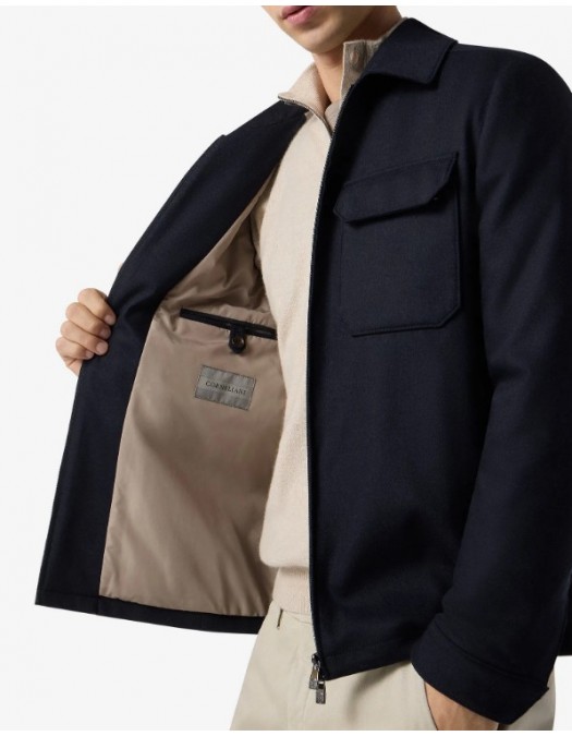 JACHETA CORNELIANI, Two way zipper, Negru - 26L5342618535001