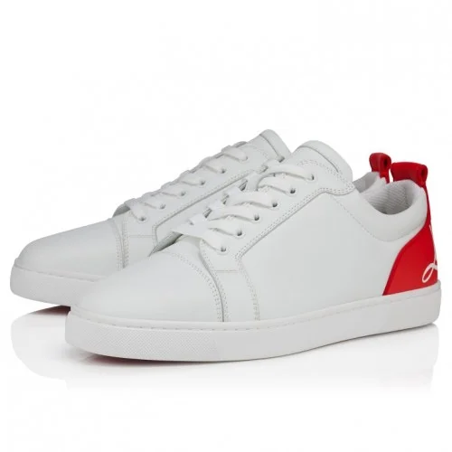 SNEAKERS CHRISTIAN LOUBOUTIN, Fun Louis Junior sneakers, Red/White