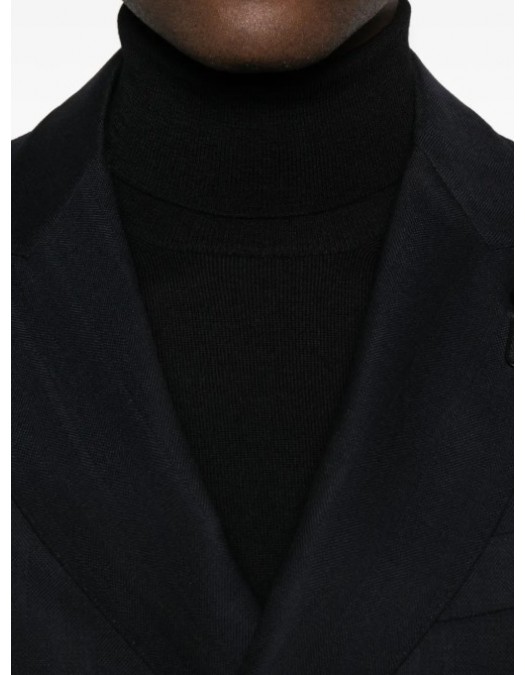 Pulover GRAN SASSO, Cu guler inalt, Negru - 4316315390099