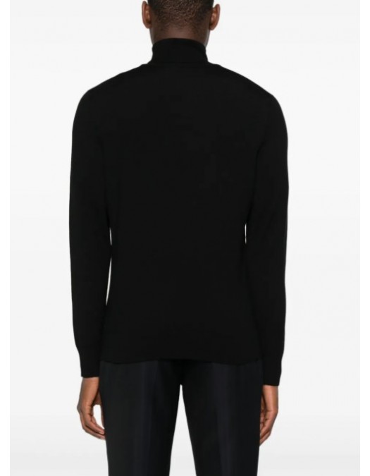 Pulover GRAN SASSO, Cu guler inalt, Negru - 4316315390099