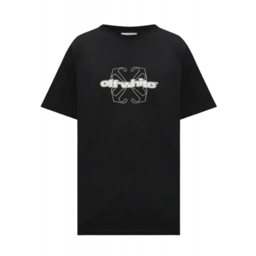 Tricou OFF WHITE, Style Logo Insert, Black, Slim Fit Tricou OFF WHITE, Style Logo Insert, Black, Slim Fit