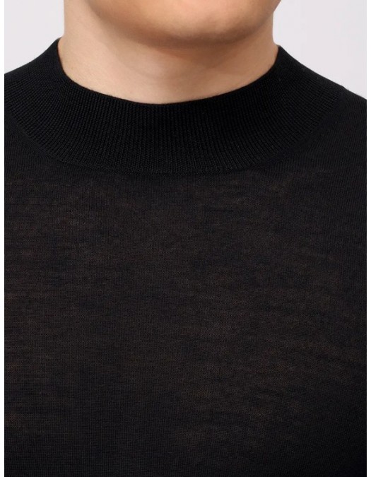 Pulover GRAN SASSO, la baza gatului, Negru - 4515414790099