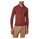 Pulover L.B.M 1911, Classic Design, Buttons, Wool, Brick Red - 4950226355