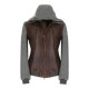 Geaca L.B.M 1911, Grey Wool Details, Leather, Brown - 4950319401 Geaca L.B.M 1911, Grey Wool Details, Leather, Brown - 4950319401