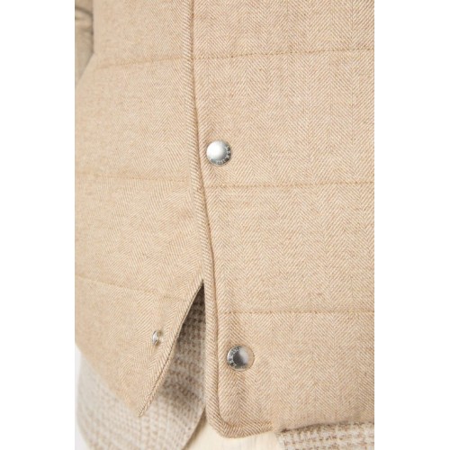 Vesta L.B.M 1911,Beige padded gilet Vesta L.B.M 1911,Beige padded gilet