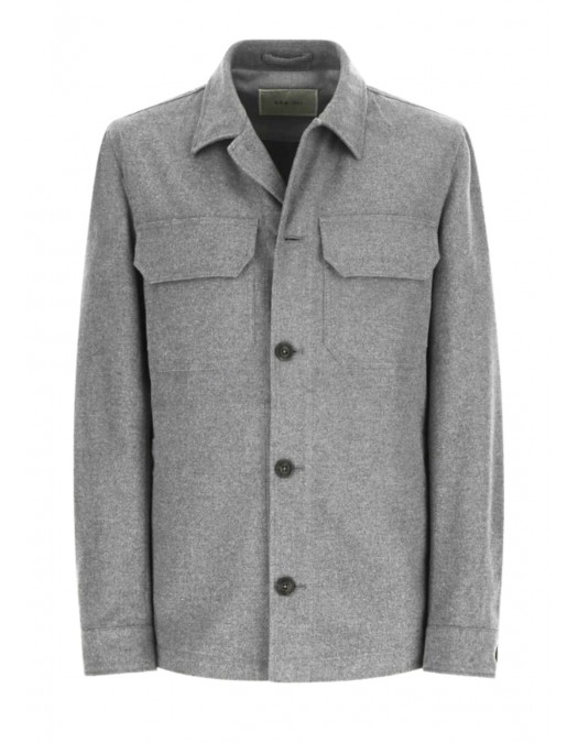 Jacheta L.B.M 1911, Overshirt in a light gray melange - 5451842890 Jacheta L.B.M 1911, Overshirt in a light gray melange - 5451842890