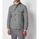 Jacheta L.B.M 1911, Overshirt in a light gray melange - 5451842890 Jacheta L.B.M 1911, Overshirt in a light gray melange - 5451842890