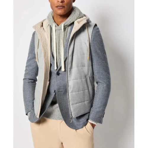 Vesta L.B.M 1911,Light gray padded gilet