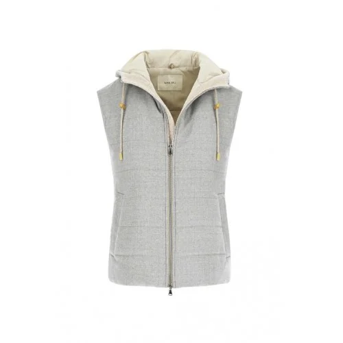 Vesta L.B.M 1911,Light gray padded gilet
