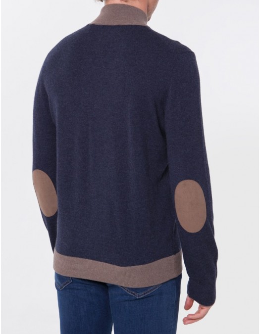 Cardigan GRAN SASSO, Blue cardigan Full Zip - 5510619669589 Cardigan GRAN SASSO, Blue cardigan Full Zip - 5510619669589