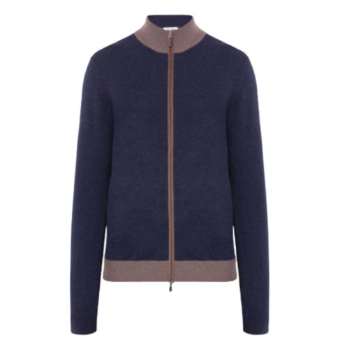 Cardigan GRAN SASSO, Blue cardigan Full Zip