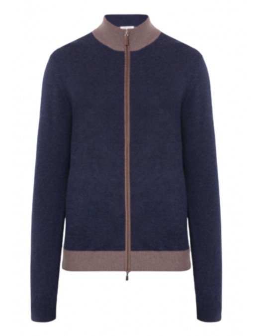 Cardigan GRAN SASSO, Blue cardigan Full Zip - 5510619669589 Cardigan GRAN SASSO, Blue cardigan Full Zip - 5510619669589